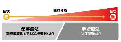 これまでの変形性ひざ関節症の治療